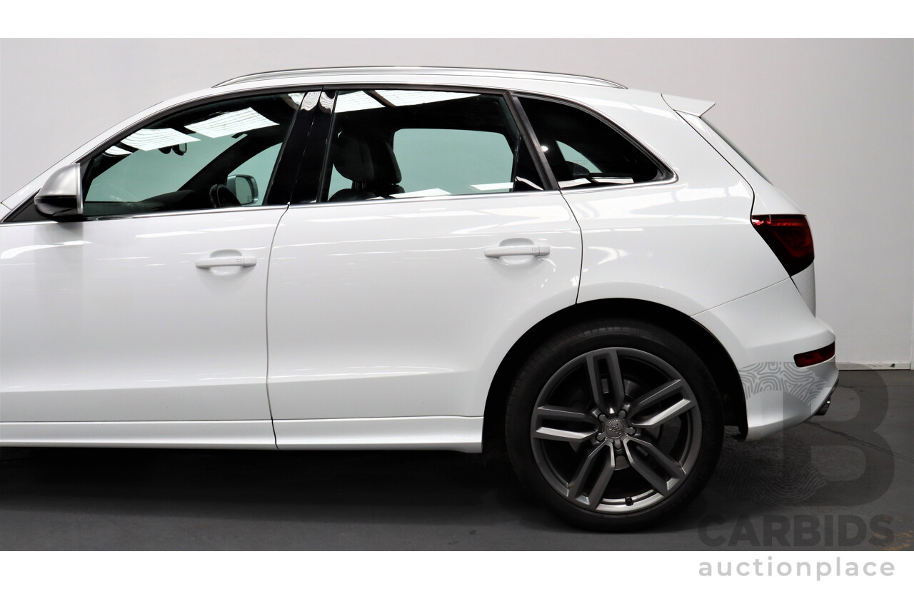 2/2014 Audi SQ5 3.0 TDI Quattro 8R MY14 5d Wagon White 3.0L Turbo Diesel V6