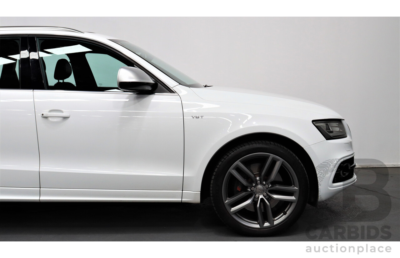 2/2014 Audi SQ5 3.0 TDI Quattro 8R MY14 5d Wagon White 3.0L Turbo Diesel V6