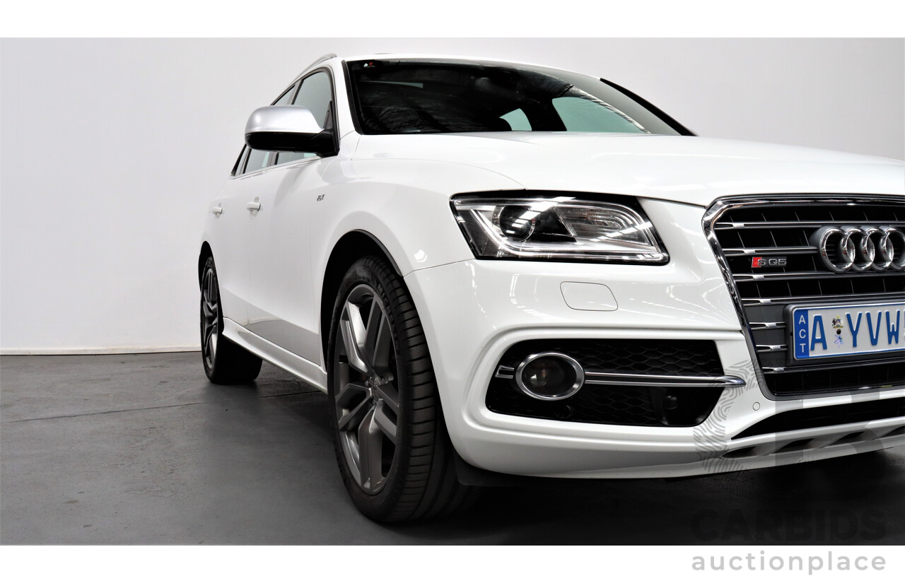 2/2014 Audi SQ5 3.0 TDI Quattro 8R MY14 5d Wagon White 3.0L Turbo Diesel V6