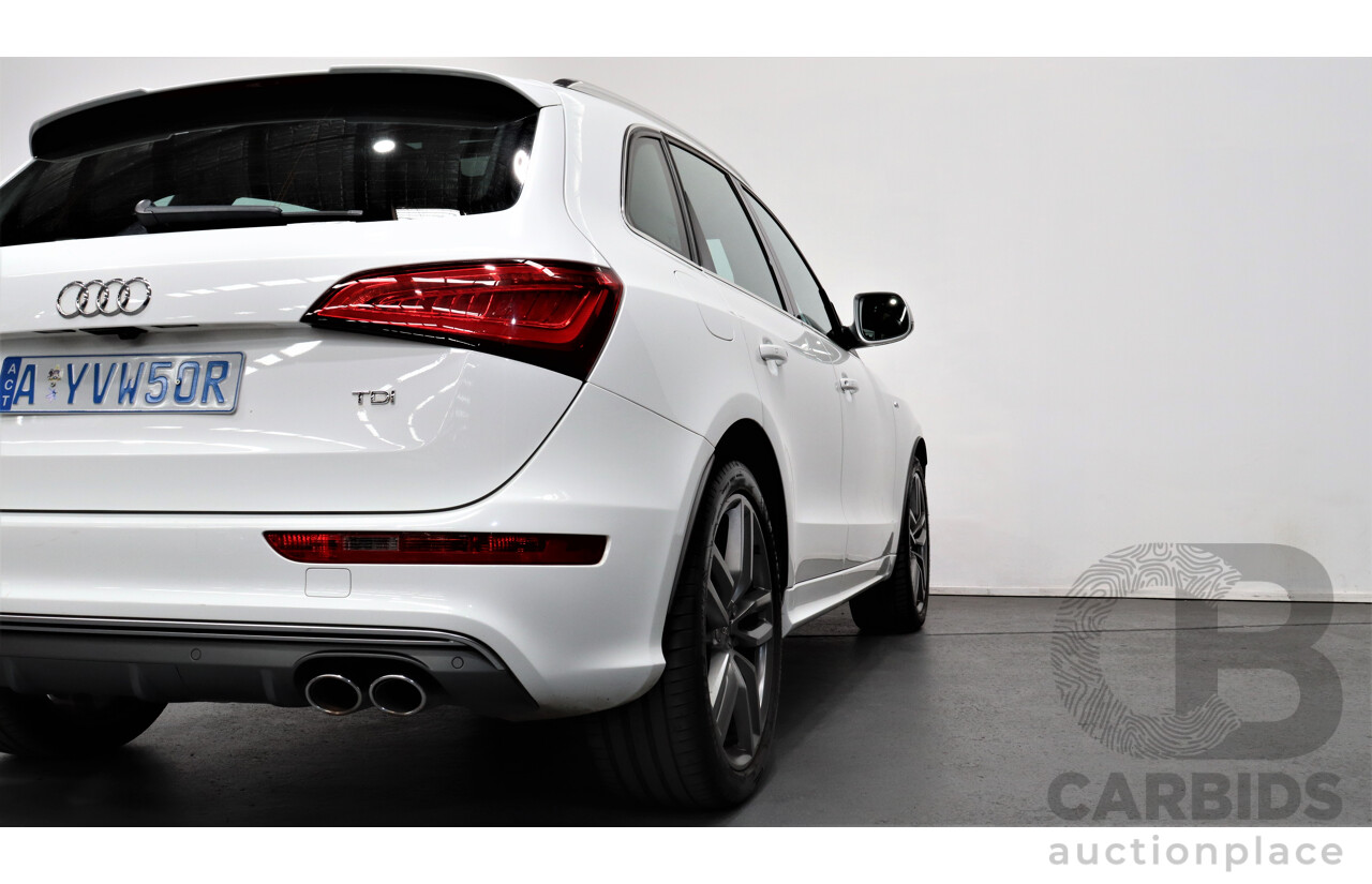 2/2014 Audi SQ5 3.0 TDI Quattro 8R MY14 5d Wagon White 3.0L Turbo Diesel V6