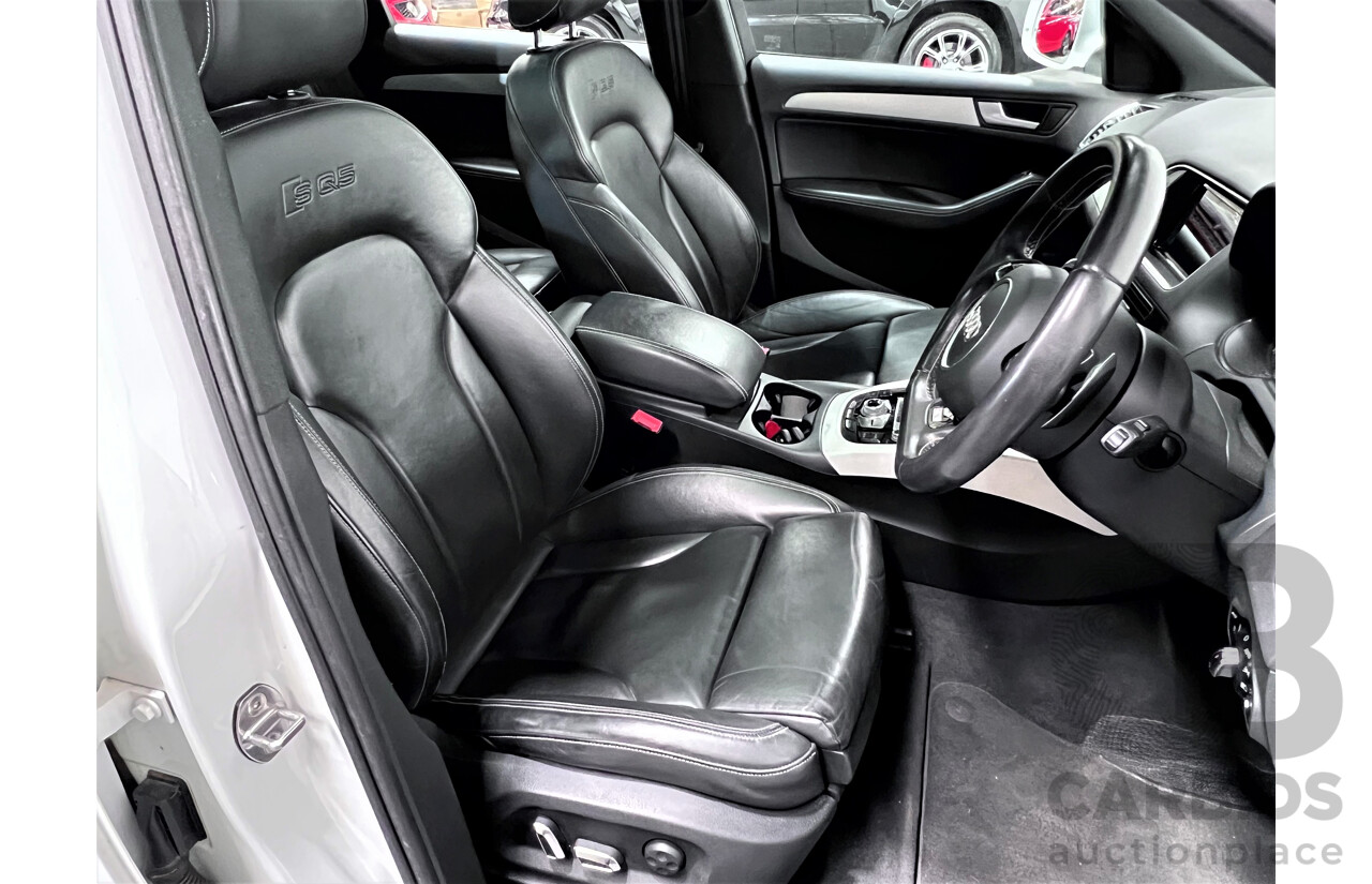 2/2014 Audi SQ5 3.0 TDI Quattro 8R MY14 5d Wagon White 3.0L Turbo Diesel V6