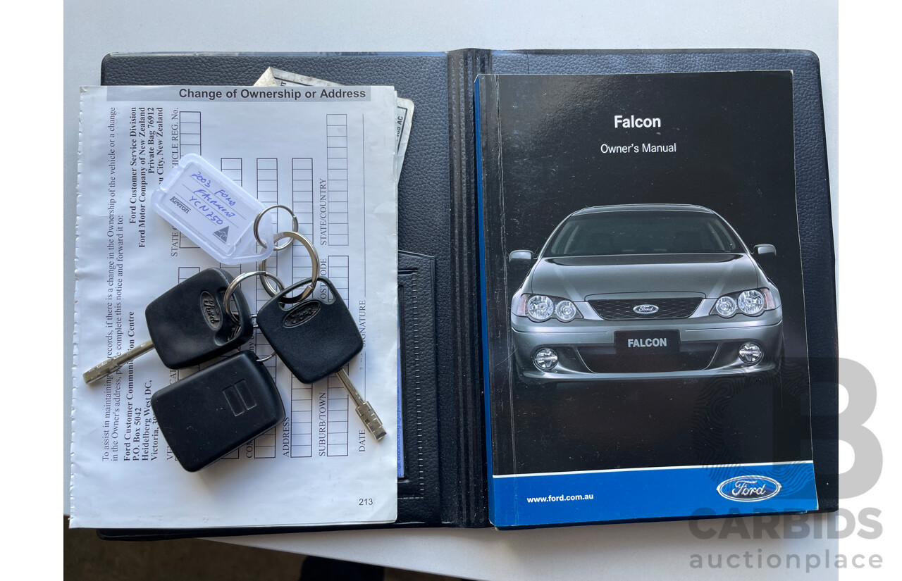 1/2003 Ford Fairmont  BA 4d Sedan Silver 4.0L