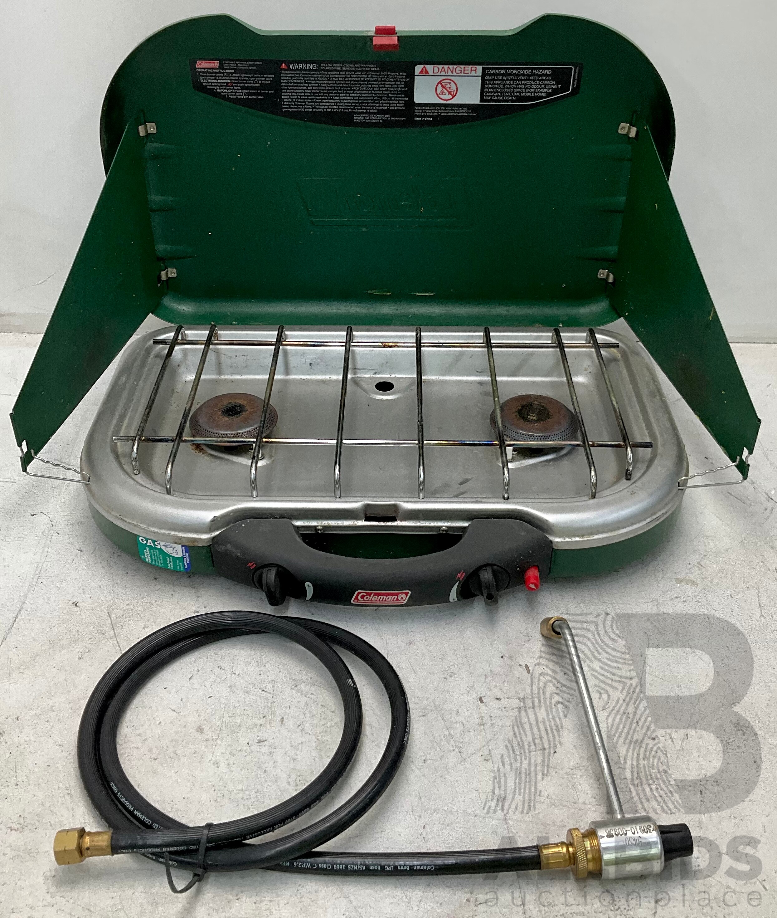 Coleman Instastart 2-Burner Portable Lot 1418603 ALLBIDS