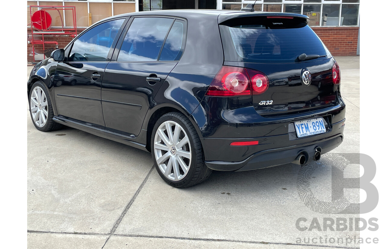 3/2008 Volkswagen Golf R32 1K MY09 5d Hatchback Black 3.2L
