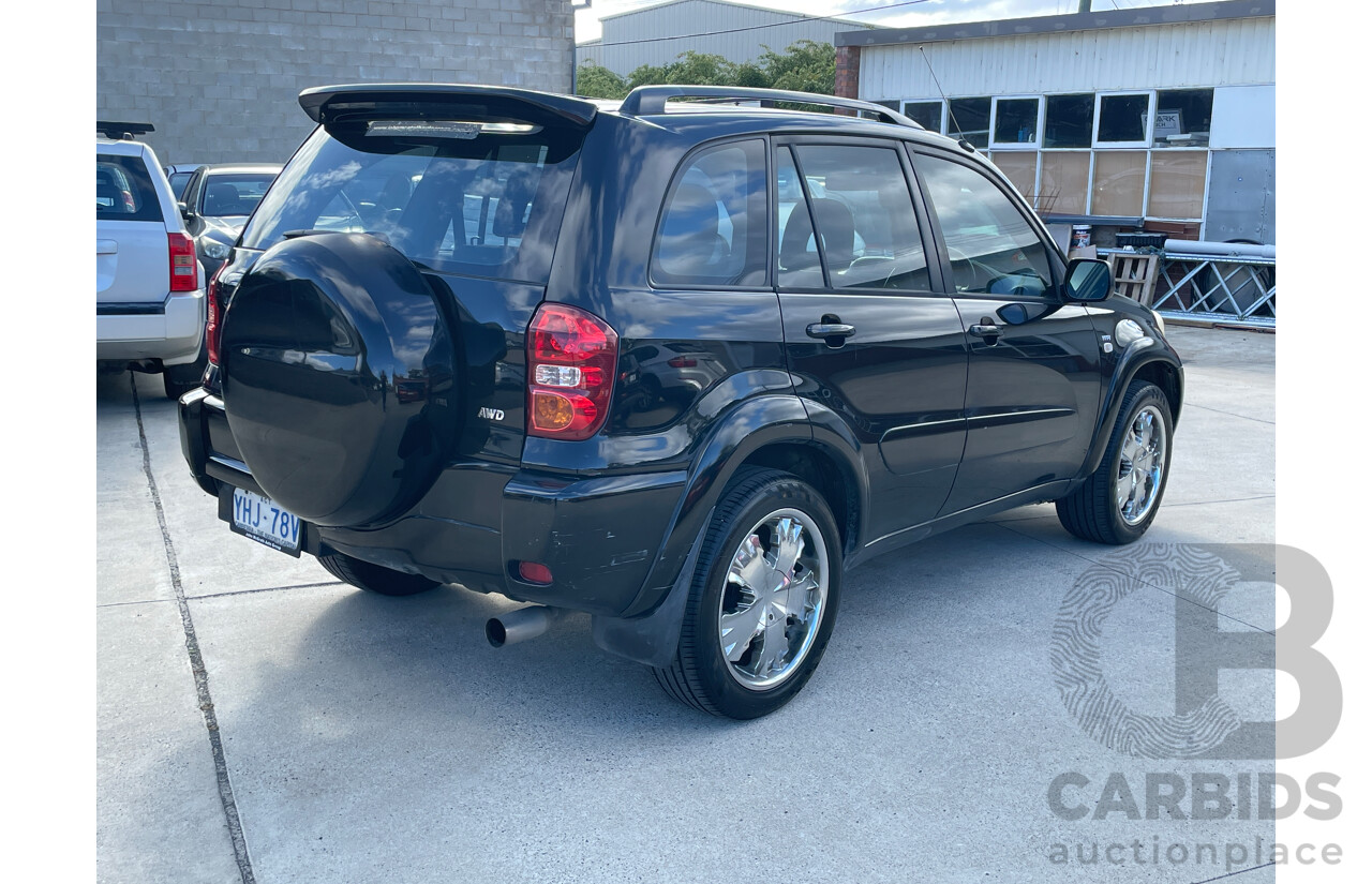10/2005 Toyota Rav4 Cruiser (4x4) ACA23R 4d Wagon Black 2.4L