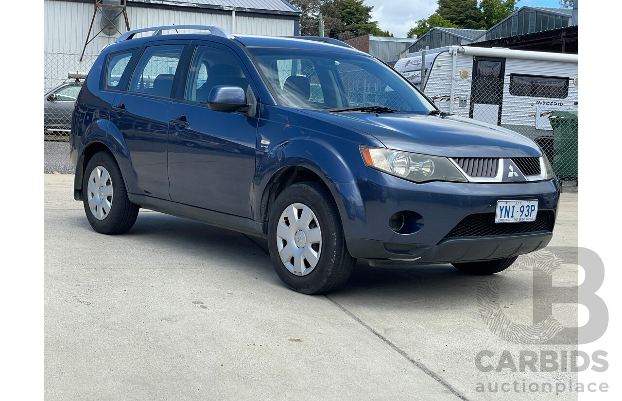 2/2007 Mitsubishi Outlander LS ZG 4d Wagon Blue 2.4L