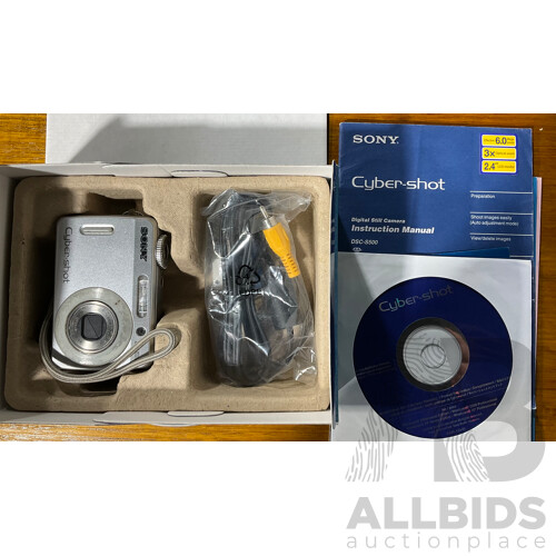 Collection of Two Cameras in Original Boxes - Sony Cybershot DSC-S500, Fujifilm Finepix S2950 and an Otek HD Underwater Video Camera in Original Box, Plus Various Lenses and a Vintage Asahi Spotmatic Pentax Camera and More