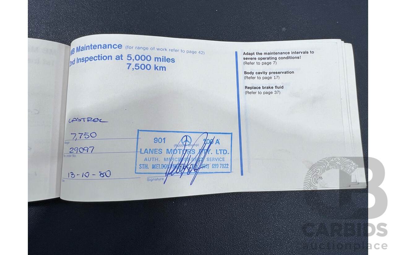 12/1979 Mercedes-Benz 450 SEL 6.9  4d Sedan Silver 6.9L V8