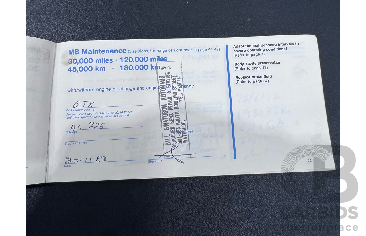 12/1979 Mercedes-Benz 450 SEL 6.9  4d Sedan Silver 6.9L V8