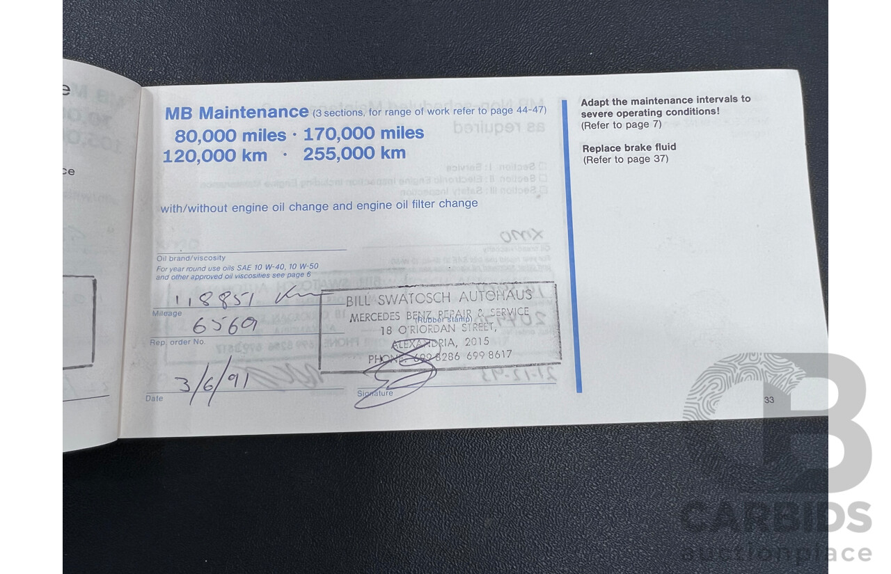 12/1979 Mercedes-Benz 450 SEL 6.9  4d Sedan Silver 6.9L V8