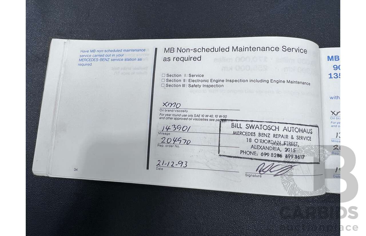 12/1979 Mercedes-Benz 450 SEL 6.9  4d Sedan Silver 6.9L V8