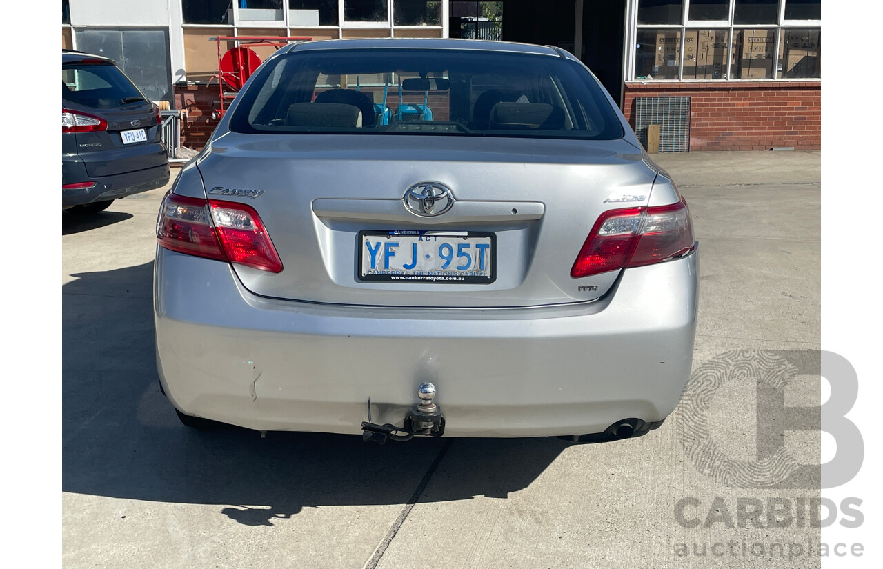10/2007 Toyota Camry Altise ACV40R 4d Sedan Silver 2.4L