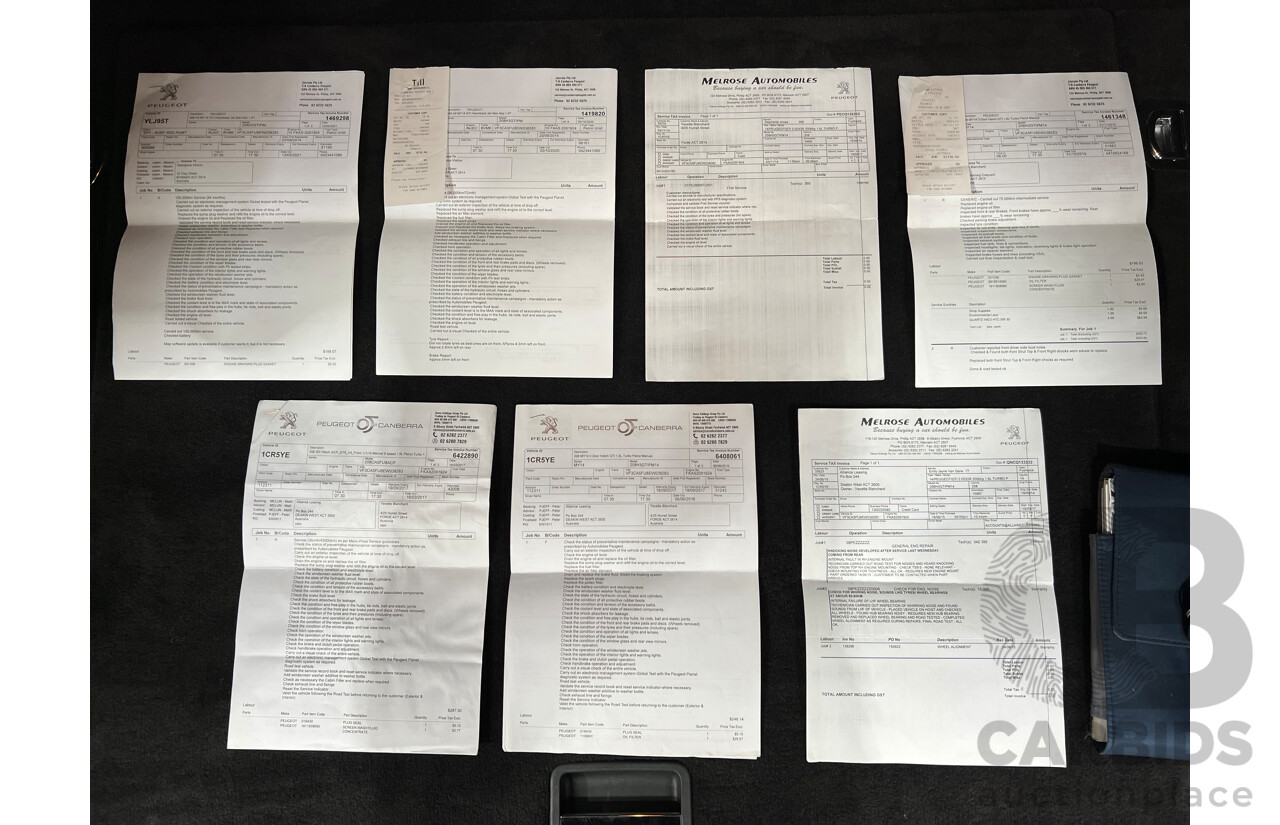 9/2014 Peugeot 208 GTi  3d Hatchback Red 1.6L Turbo