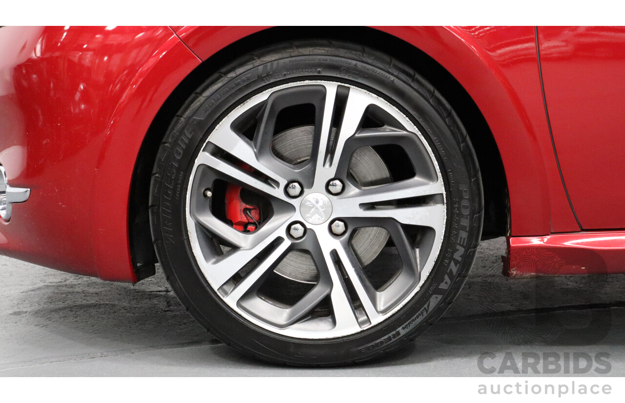 9/2014 Peugeot 208 GTi  3d Hatchback Red 1.6L Turbo