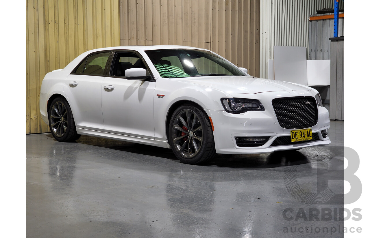 2/2018 Chrysler 300 SRT8 Hyperblack Edition MY18 4d Sedan White 6.4L V8