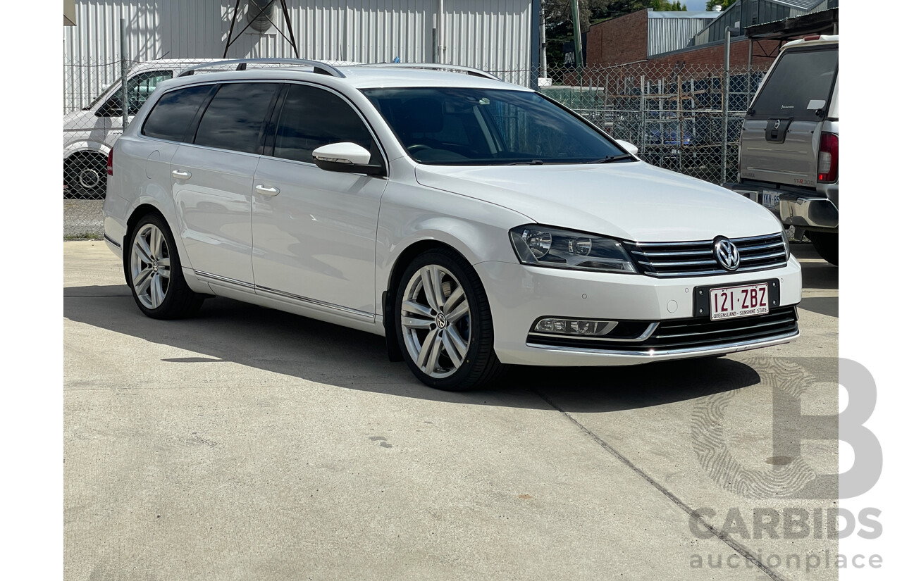 7/2011 Volkswagen Passat V6 FSI Highline 3C MY11 4d Wagon White 3.6L