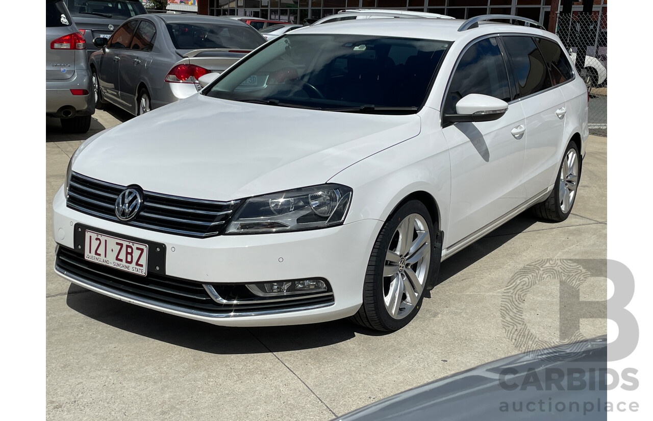7/2011 Volkswagen Passat V6 FSI Highline 3C MY11 4d Wagon White 3.6L