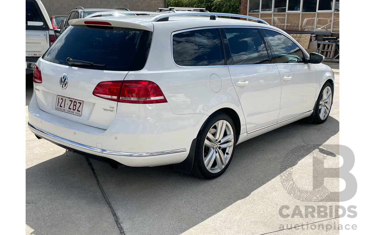 7/2011 Volkswagen Passat V6 FSI Highline 3C MY11 4d Wagon White 3.6L