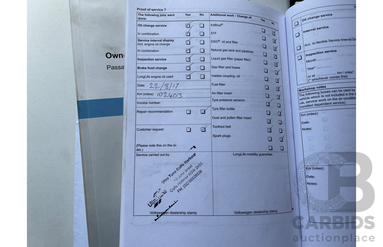 7/2011 Volkswagen Passat V6 FSI Highline 3C MY11 4d Wagon White 3.6L