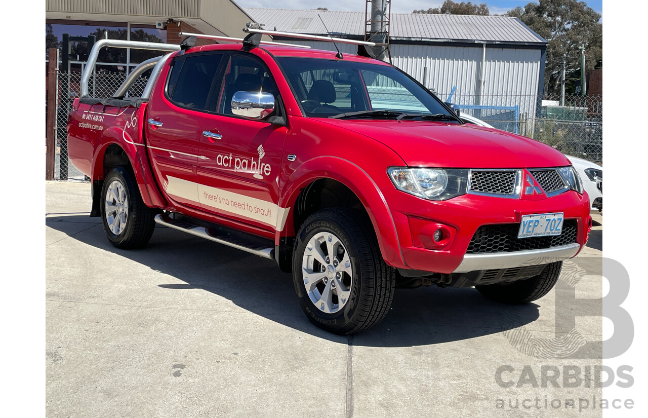 12/2013 Mitsubishi Triton Glx-R (4x4) MN MY14 UPDATE Double Cab Utility Red 2.5L