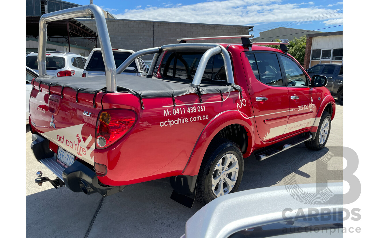 12/2013 Mitsubishi Triton Glx-R (4x4) MN MY14 UPDATE Double Cab Utility Red 2.5L