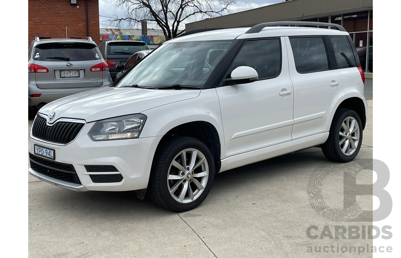 1/2015 Skoda Yeti Active 77 TSI (4x2) 5L MY15 4d Wagon White 1.2L