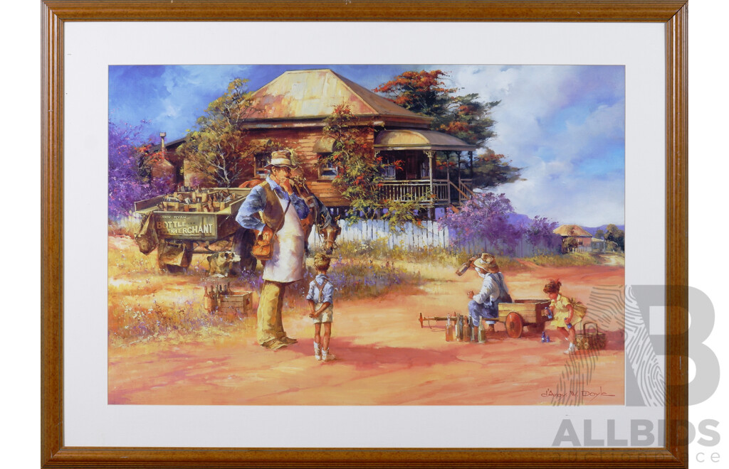 Three Framed D'Arcy Doyle Reproduction Prints, 'Big Ring', 'For Keeps' and Another, each 73 x 100 cm (frame) (3)