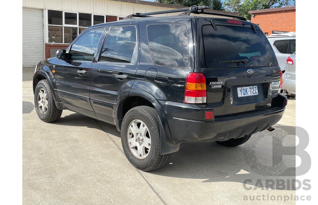 5/2004 Ford Escape Limited 4d Wagon Black 3.0L