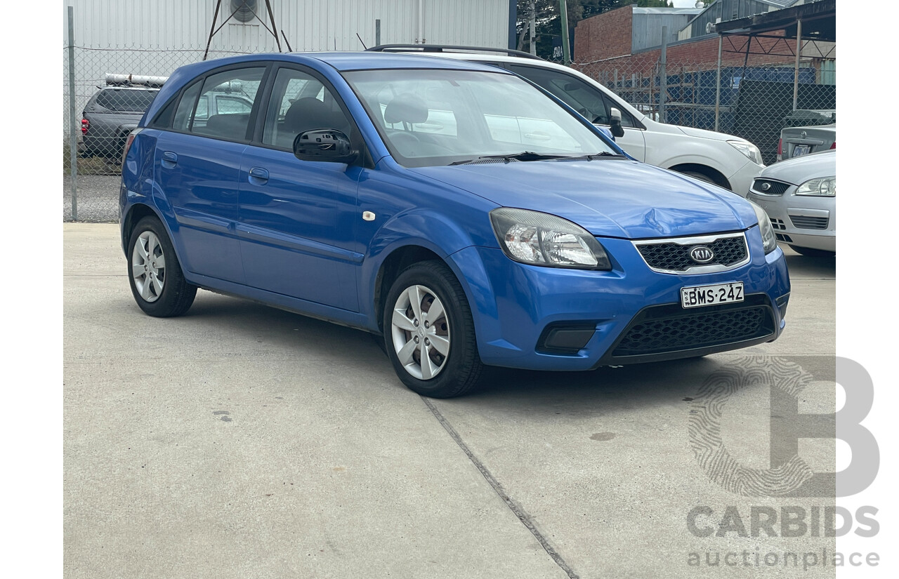 12/2009 Kia RIO EX JB 5d Hatchback Blue 1.6L