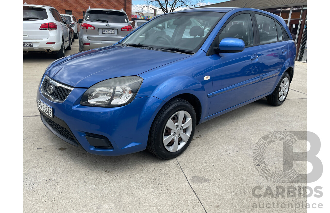 12/2009 Kia RIO EX JB 5d Hatchback Blue 1.6L