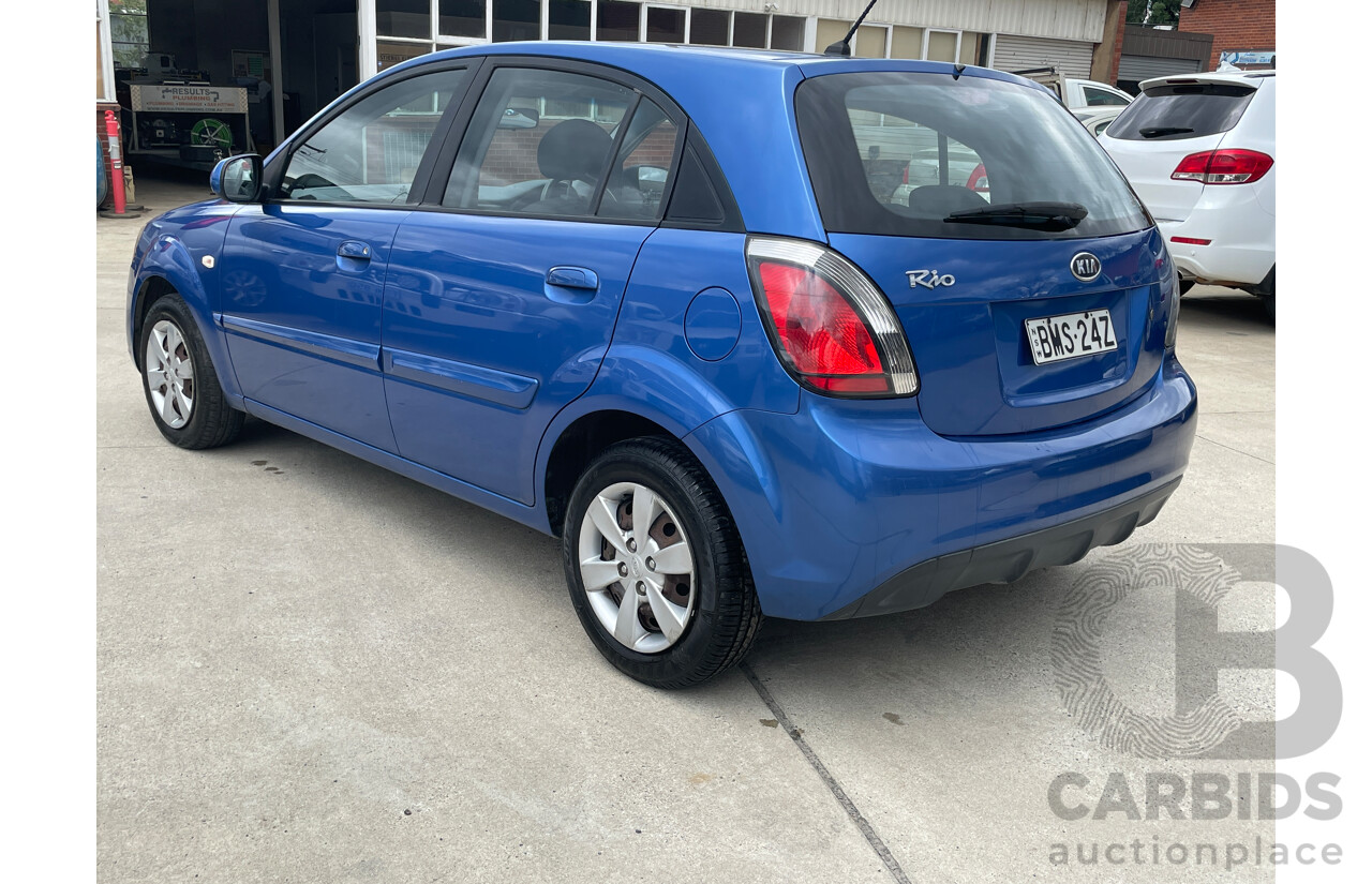 12/2009 Kia RIO EX JB 5d Hatchback Blue 1.6L