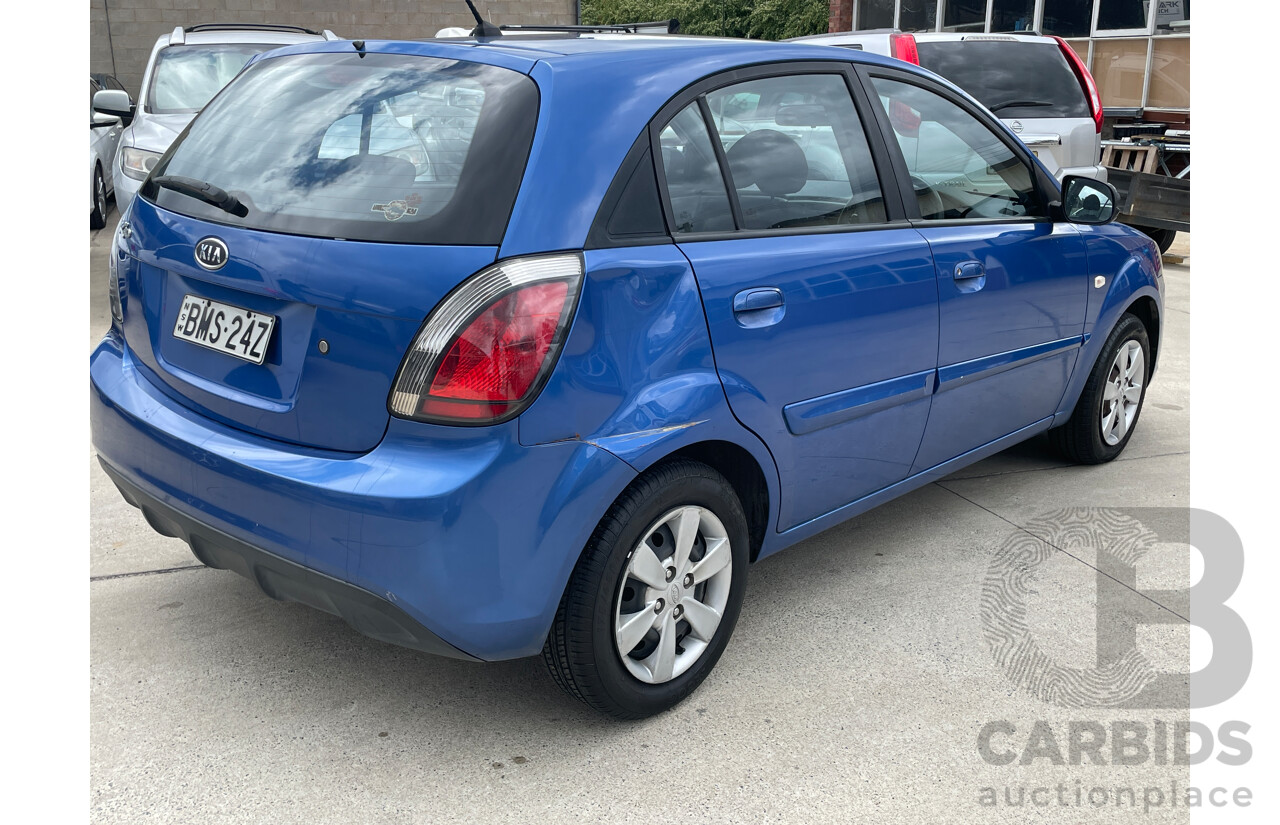 12/2009 Kia RIO EX JB 5d Hatchback Blue 1.6L