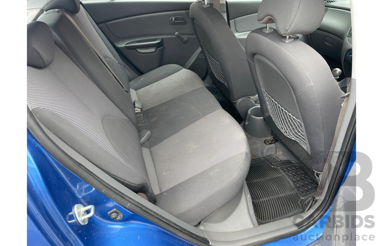 12/2009 Kia RIO EX JB 5d Hatchback Blue 1.6L