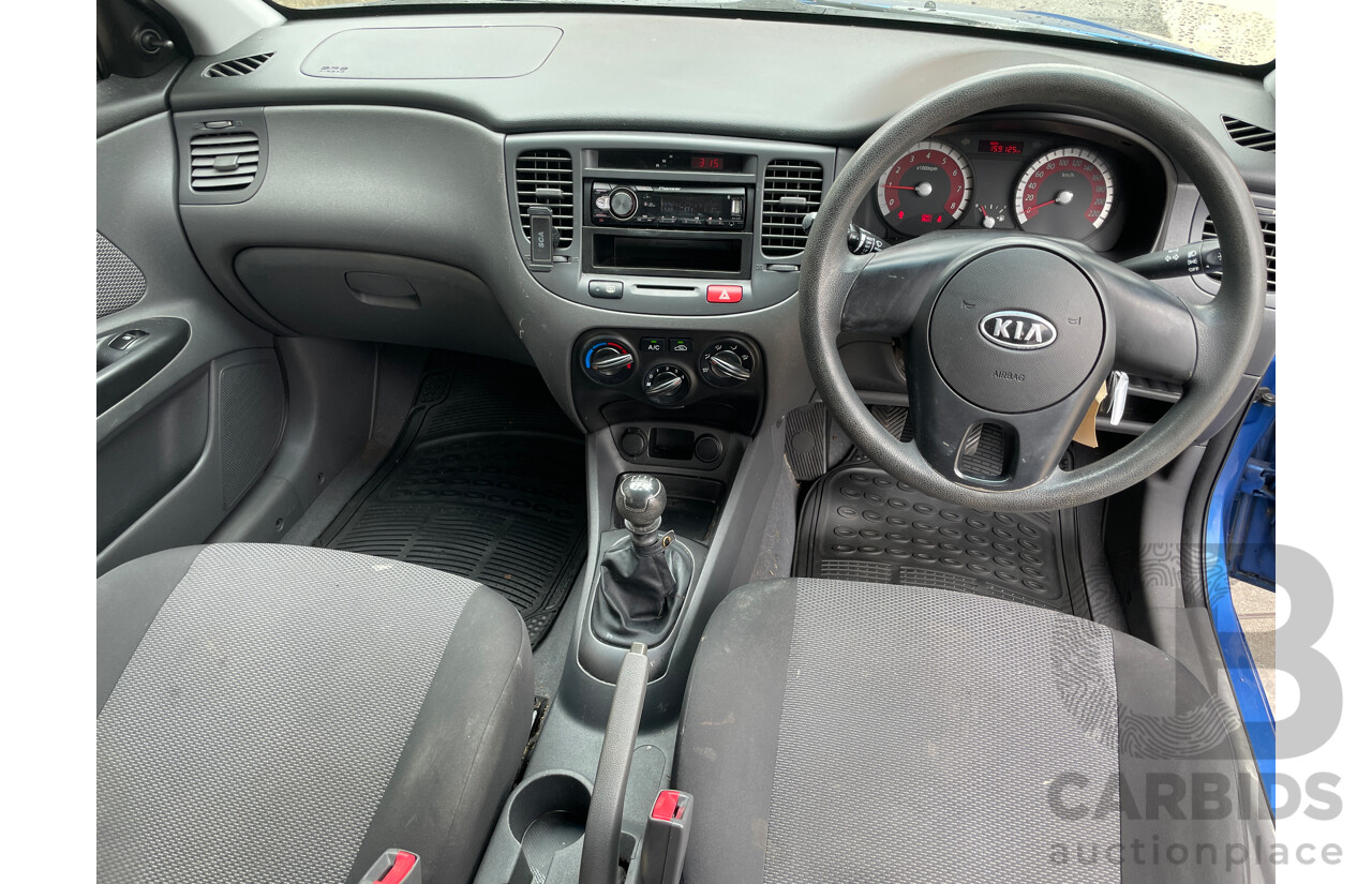 12/2009 Kia RIO EX JB 5d Hatchback Blue 1.6L