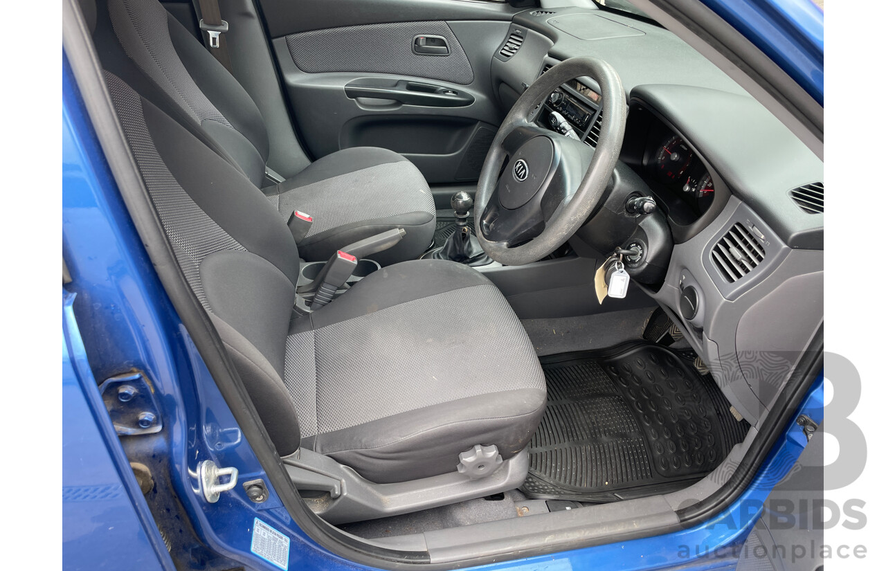 12/2009 Kia RIO EX JB 5d Hatchback Blue 1.6L