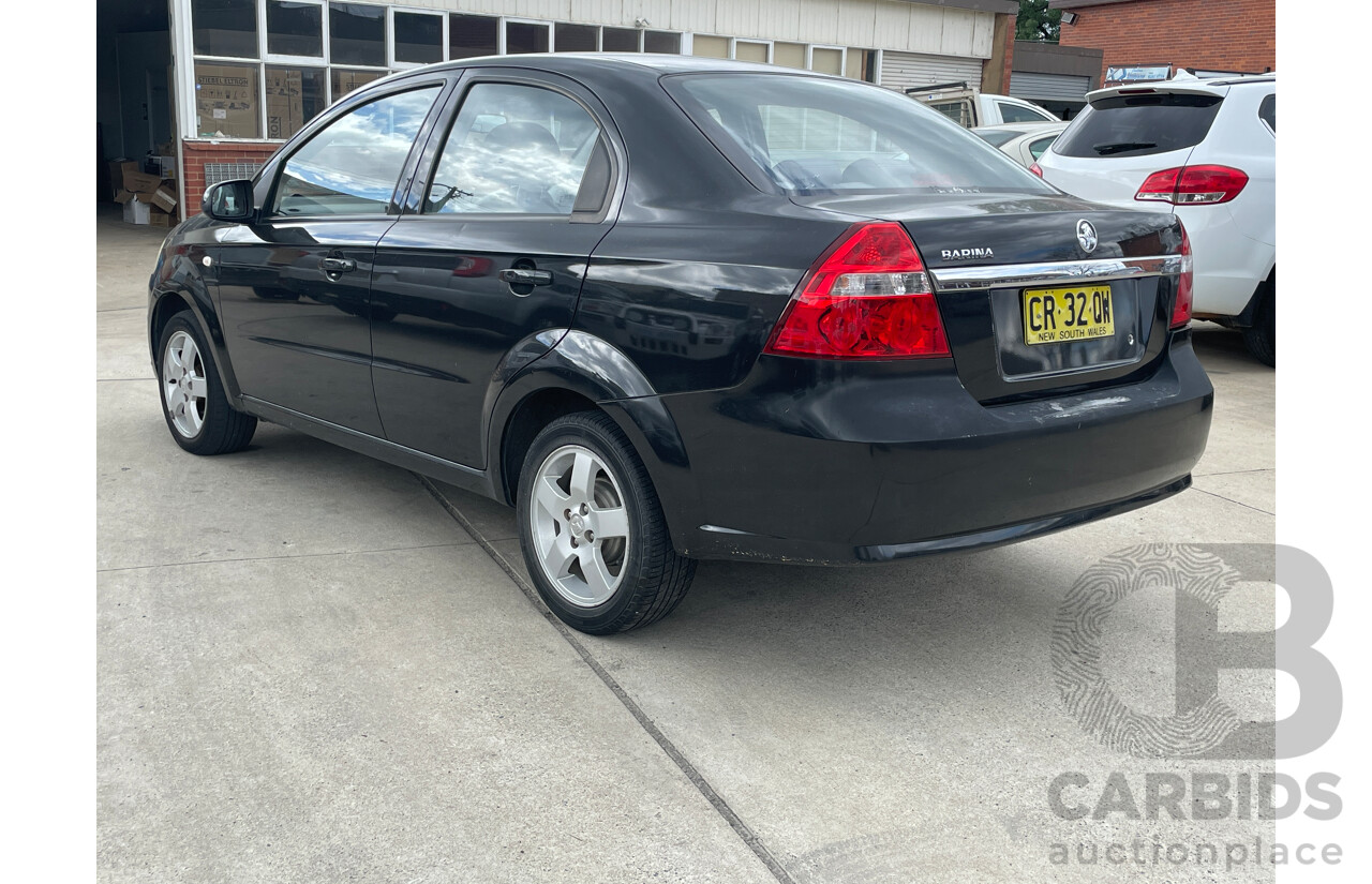 10/2006 Holden Barina  TK 4d Sedan Black 1.6L