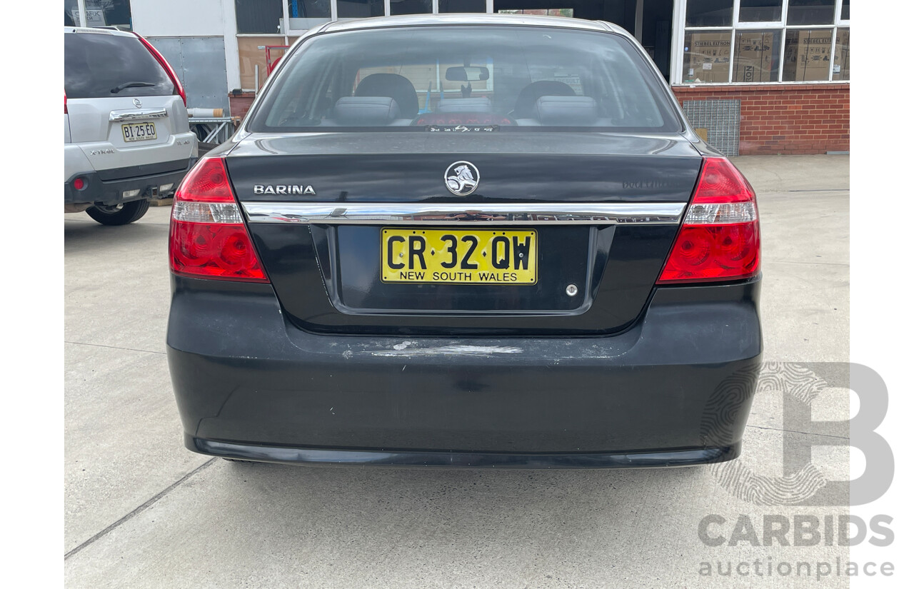 10/2006 Holden Barina  TK 4d Sedan Black 1.6L