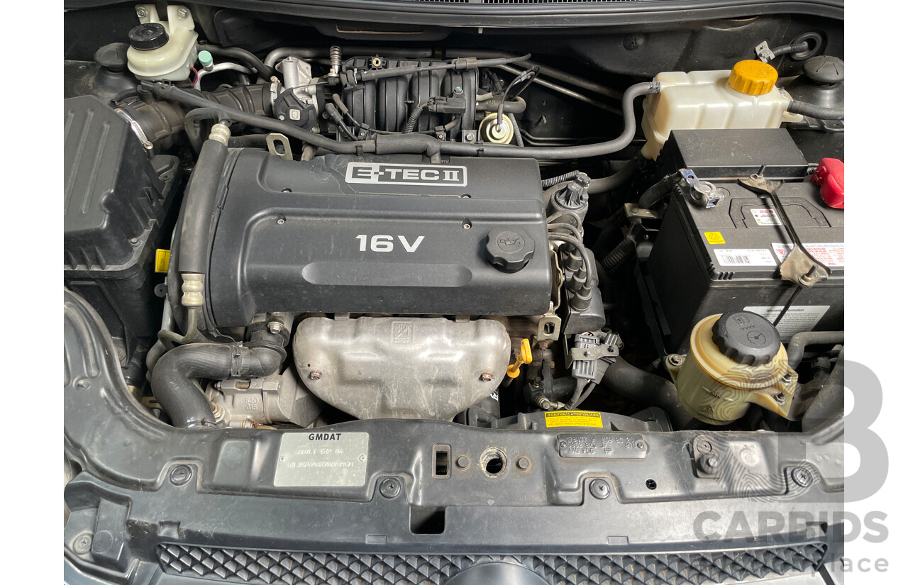 10/2006 Holden Barina  TK 4d Sedan Black 1.6L