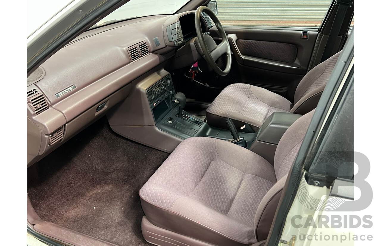 8/1990 Holden Berlina  VN 4d Sedan White 3.8L V6