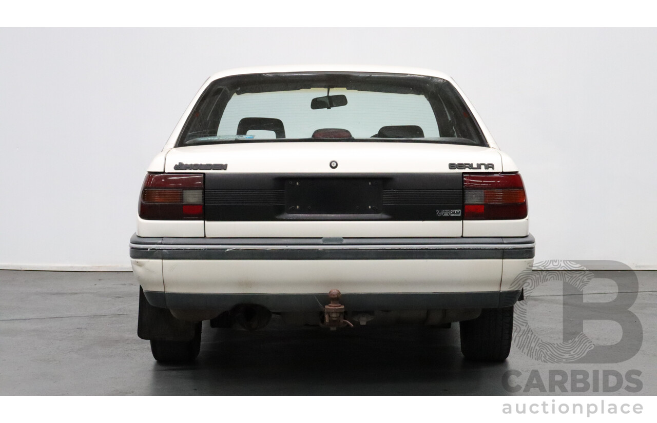 8/1990 Holden Berlina  VN 4d Sedan White 3.8L V6