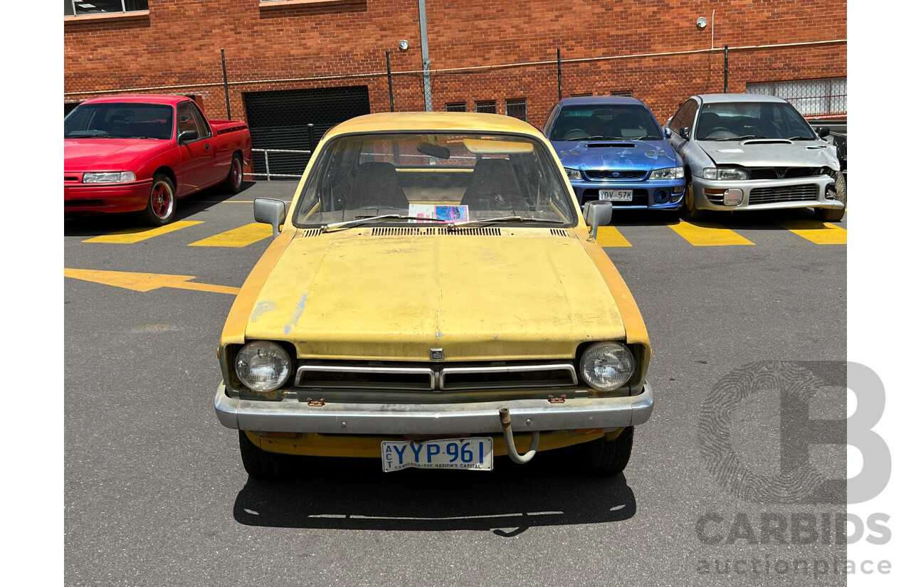 9/1978 Holden Gemini  TD Van Yellow 1.6L