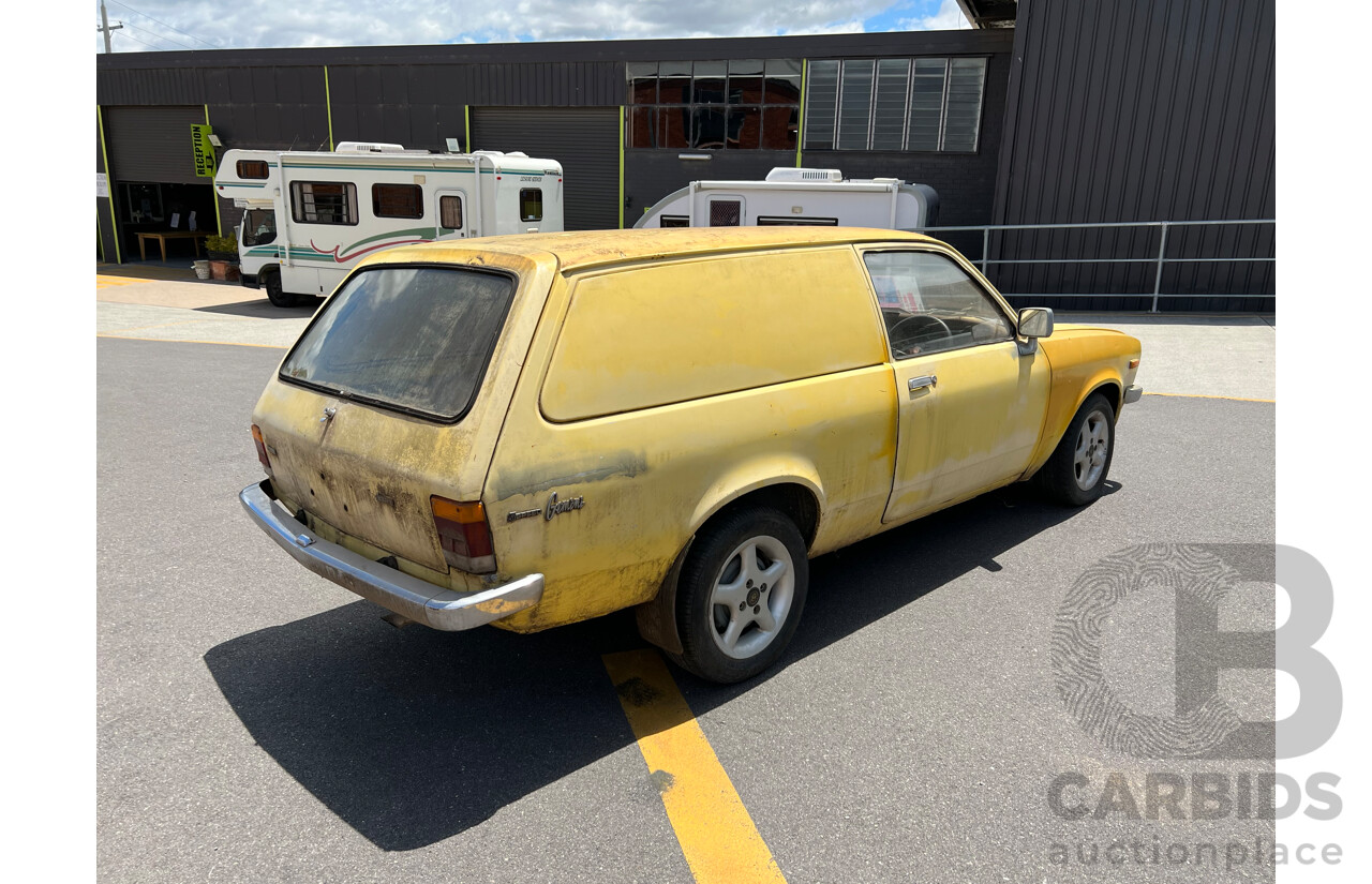 9/1978 Holden Gemini  TD Van Yellow 1.6L