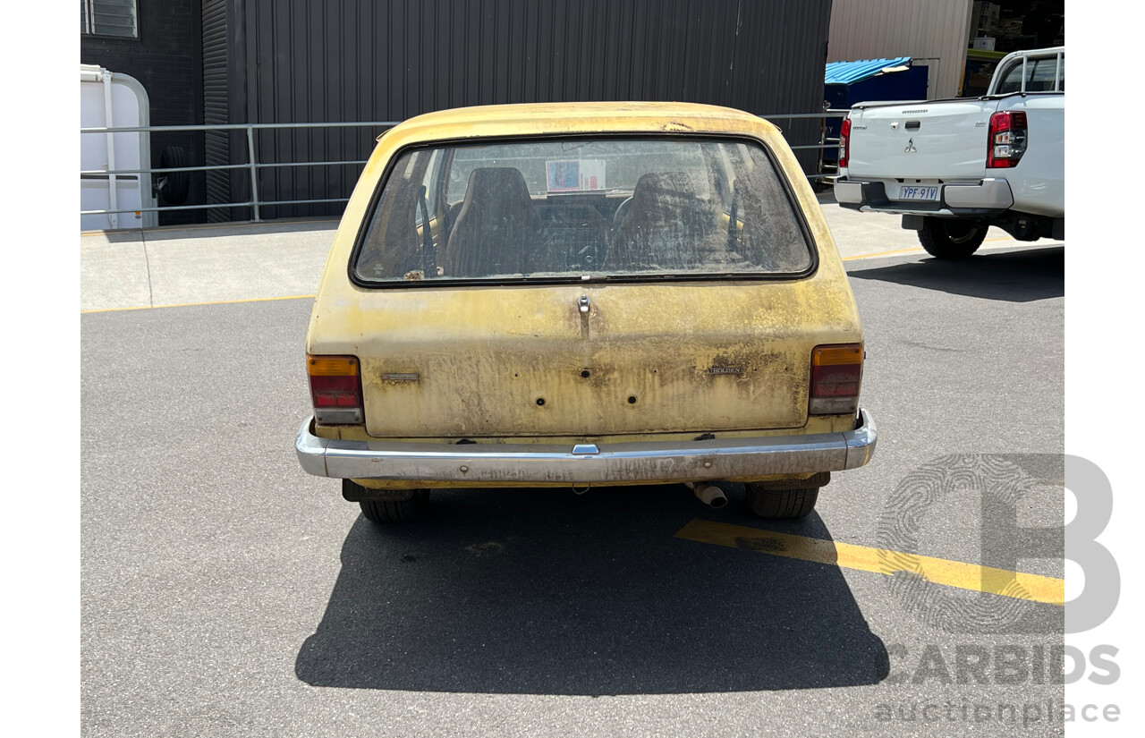 9/1978 Holden Gemini  TD Van Yellow 1.6L