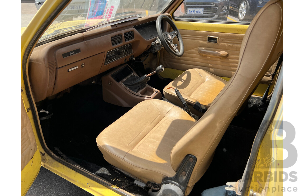 9/1978 Holden Gemini  TD Van Yellow 1.6L