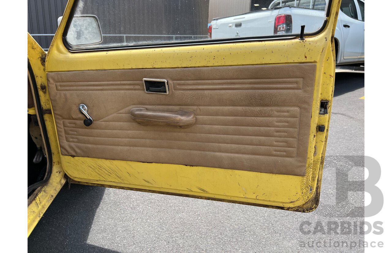 9/1978 Holden Gemini  TD Van Yellow 1.6L