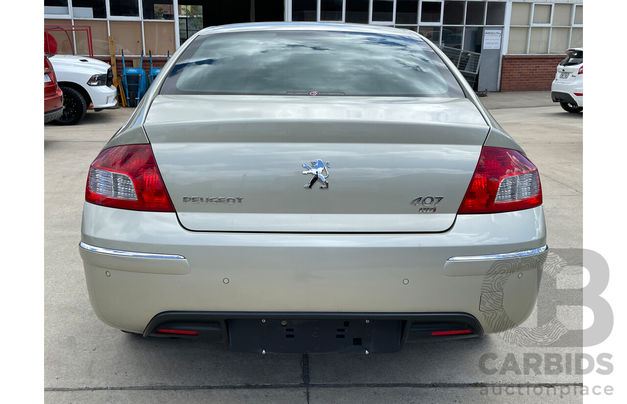 7/2009 Peugeot 407 ST HDi MY09 UPGRADE 4d Sedan Gold 2.0L