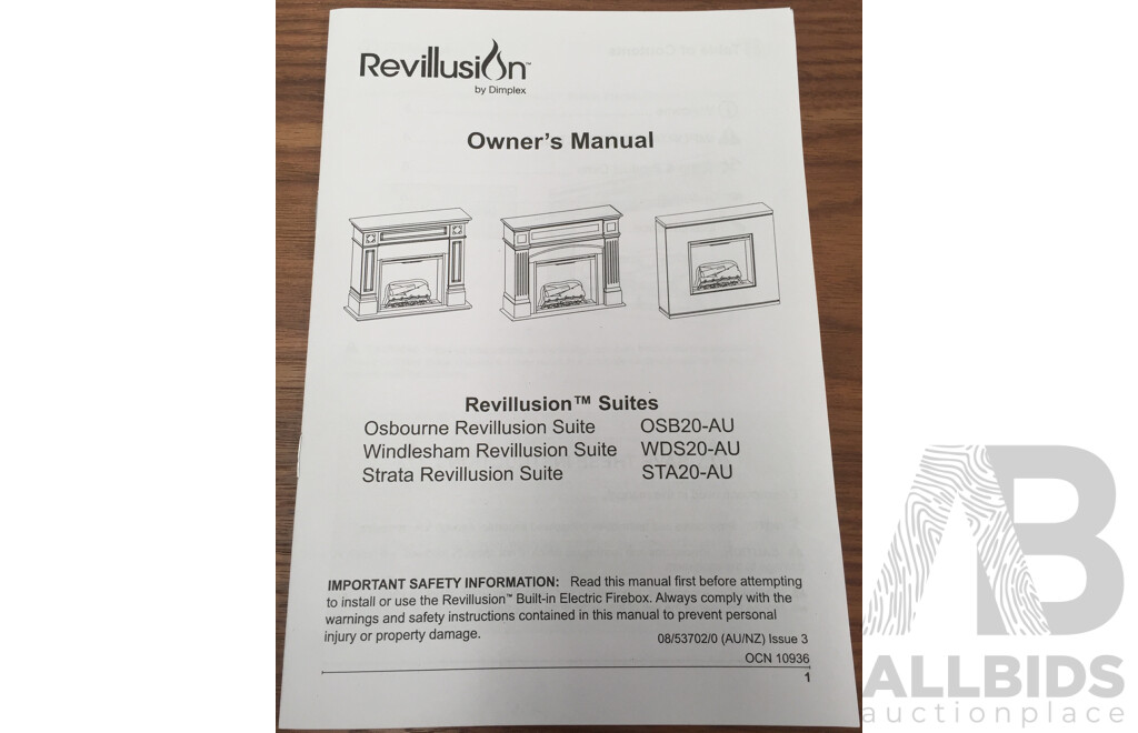 Dimplex Strata 2KW Revillusion Electric Fireplace - ORP $2799.00