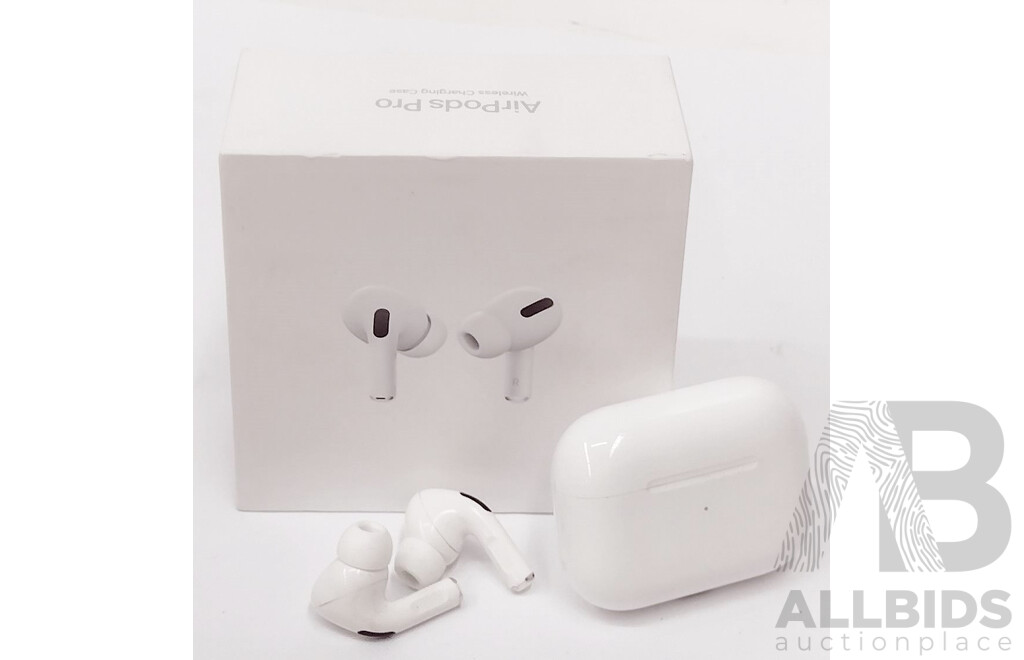 Apple Airpods Pro (A2083/A2084) Noise Cancelling Wireless Earbuds W/ Wireless Charging Case (A2190) - ORP $295.00