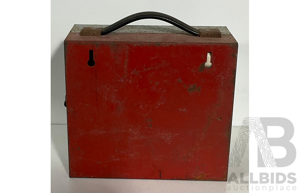Vintage Home Safety First Aid Kit - Metal Box Designed to Hang on Wall, Complete With Manual, Bandages, Antiseptic, Salt Tablets Etc and More