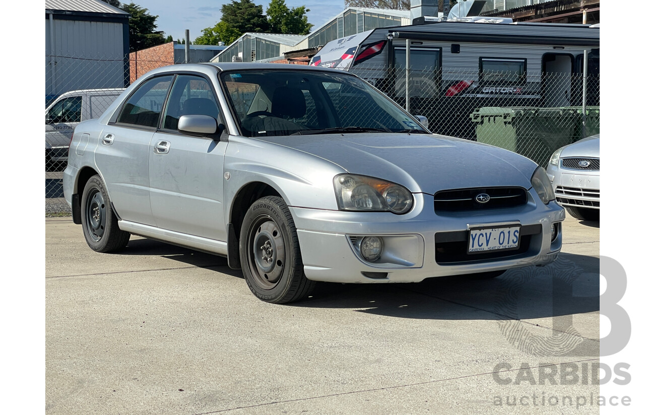 12/2003 Subaru Impreza GX (awd) MY03 4d Sedan Silver 2.0L